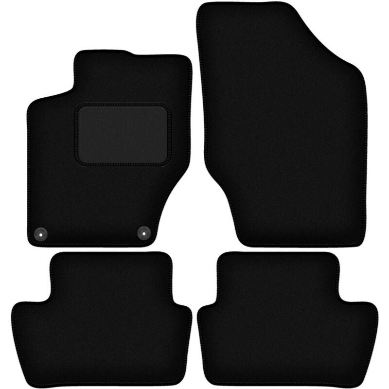 foto del prodotto tappetini in velluto nero per ds. 4 hatchback crossback 2015 2018 