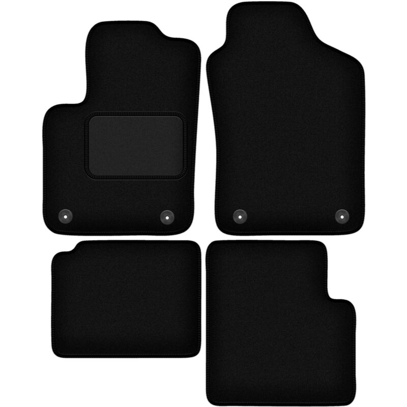 foto del prodotto tappetini in velluto nero per fiat 500 hybrid hatchback 2020 
