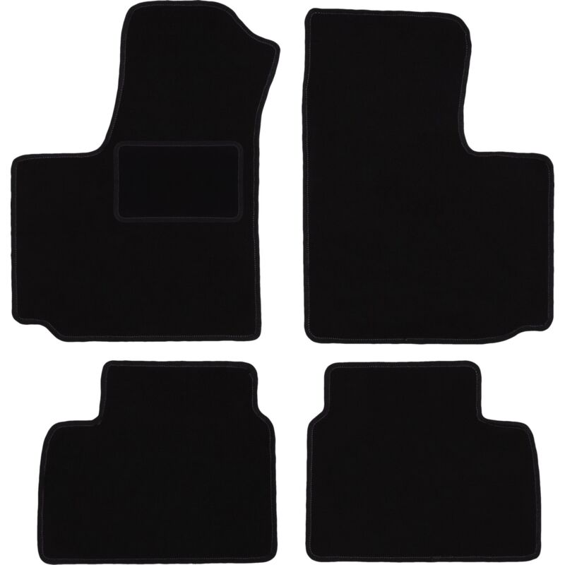 foto del prodotto tappetini in velluto nero per fiat doblo i kombivan 2000 2009 