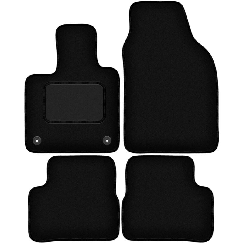 foto del prodotto tappetini in velluto nero per fiat e 500 500 electric hatchback 2020 