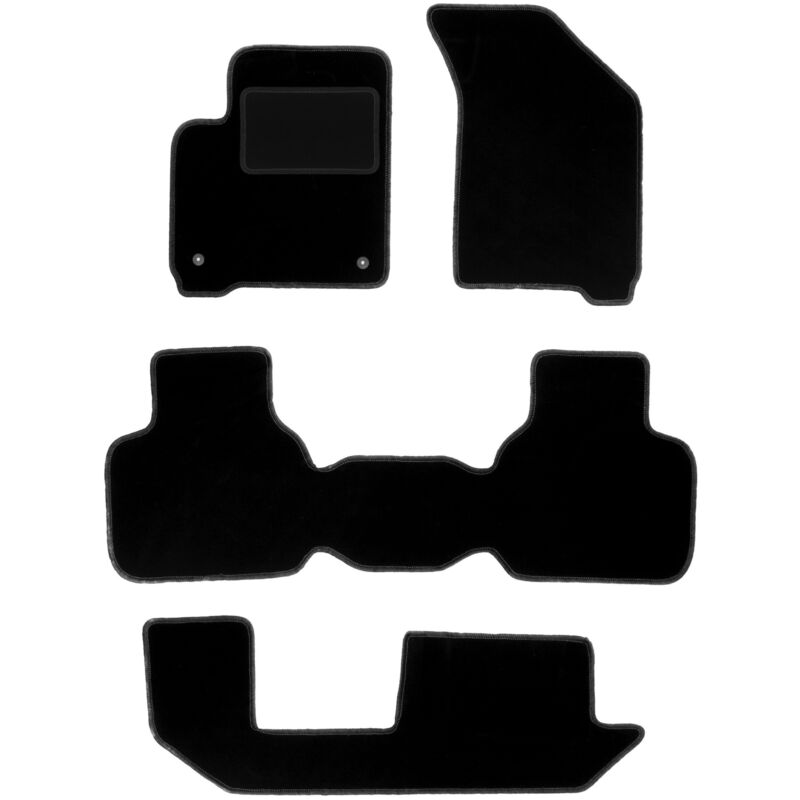 foto del prodotto tappetini in velluto nero per fiat freemont 7 posti 2011 2016 