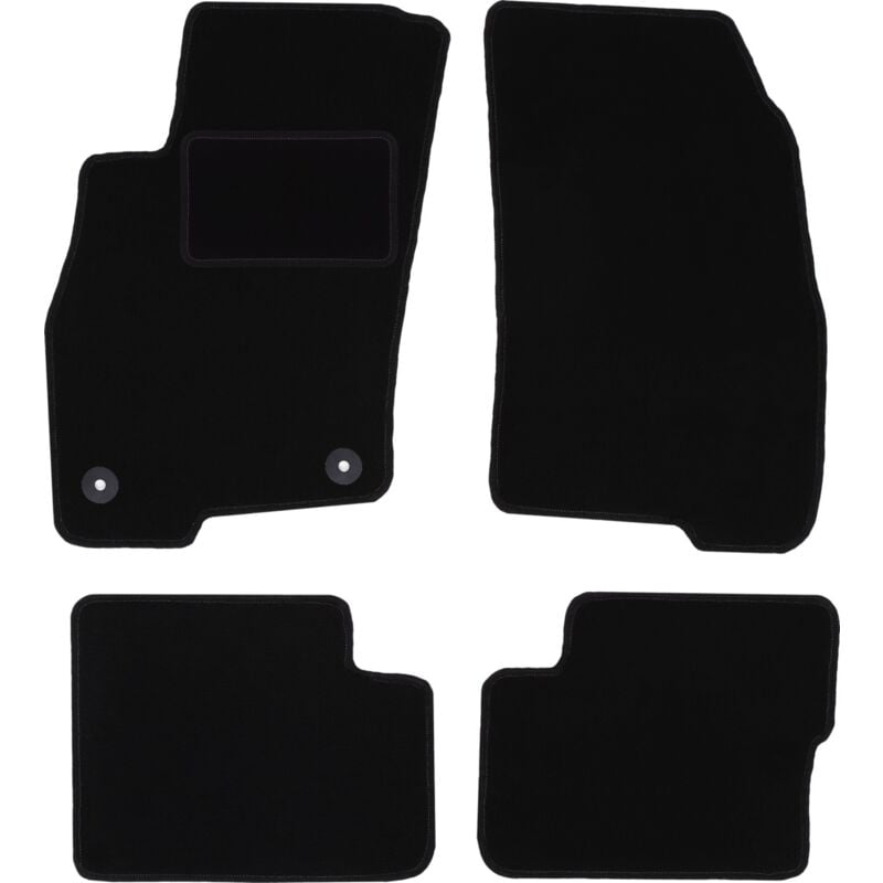 foto del prodotto tappetini in velluto nero per fiat grande punto hatchback 2005 2009 