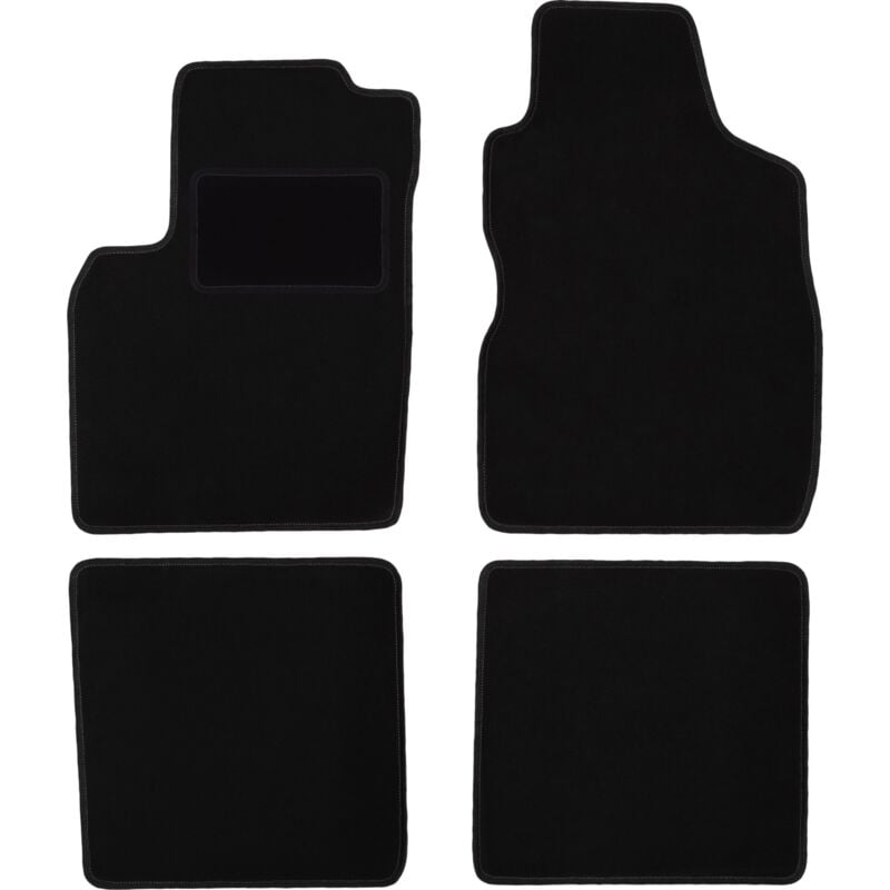 foto del prodotto tappetini in velluto nero per fiat panda ii hatchback 2002 2010 