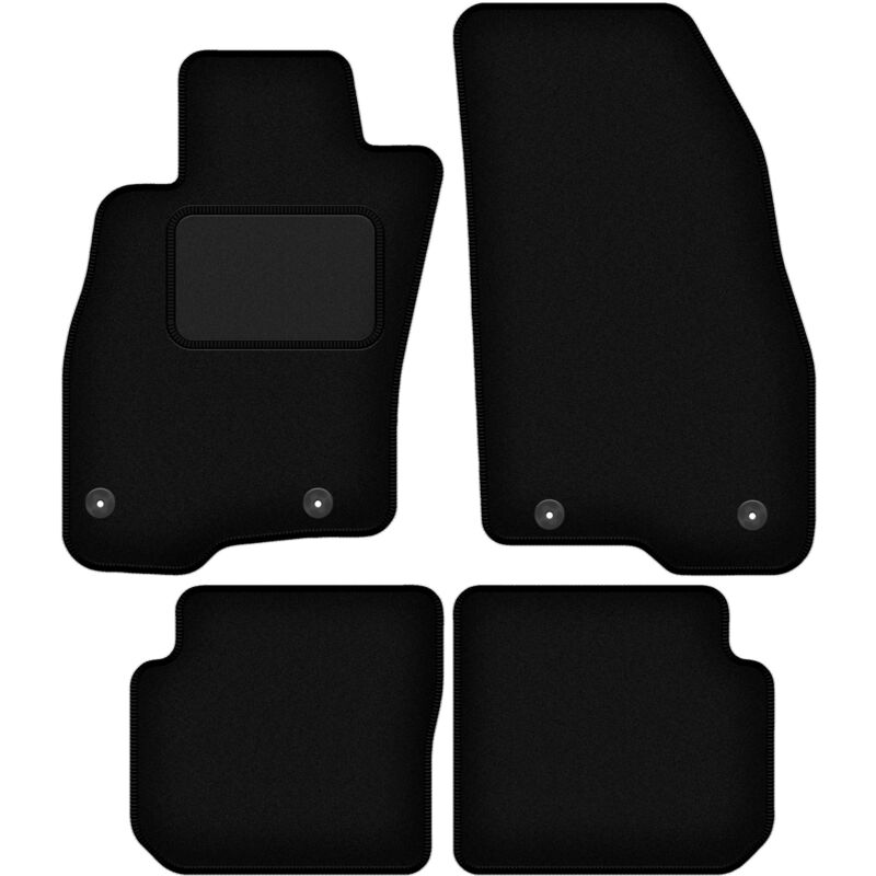 foto del prodotto tappetini in velluto nero per fiat punto 12 hatchback 2012 2018 