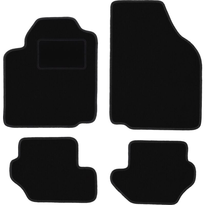 foto del prodotto tappetini in velluto nero per ford fiesta mk4 hatchback 1995 1999 