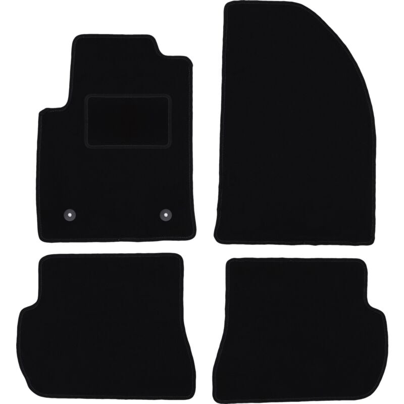 foto del prodotto tappetini in velluto nero per ford fiesta mk6 hatchback 2002 2010 