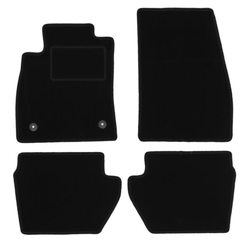 foto del prodotto tappetini in velluto nero per ford fiesta mk8 hatchback 2017 