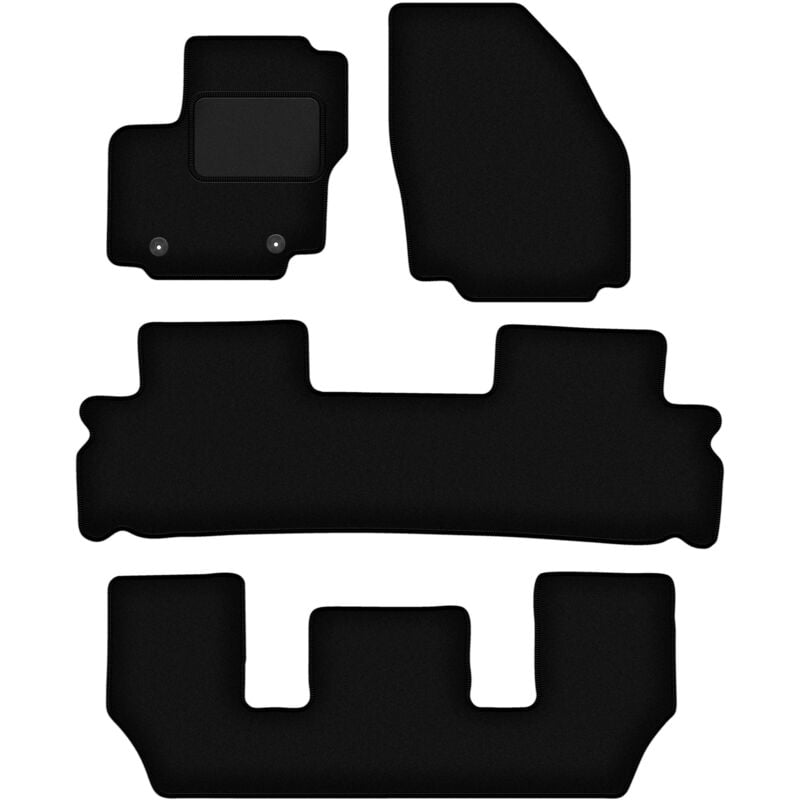 foto del prodotto tappetini in velluto nero per ford galaxy mk2 7 posti 2006 2011 