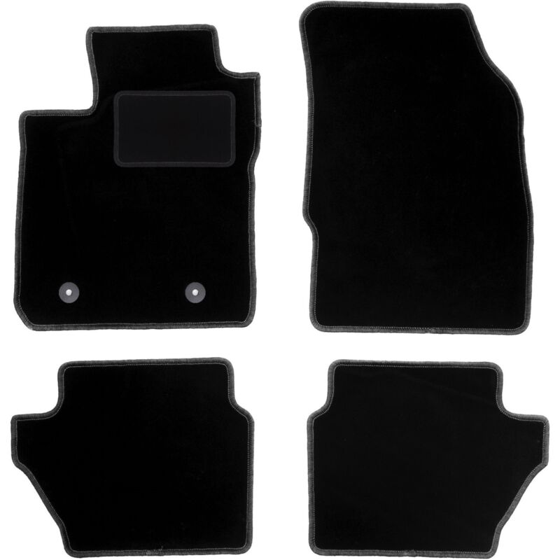 foto del prodotto tappetini in velluto nero per ford ka hatchback 2014 