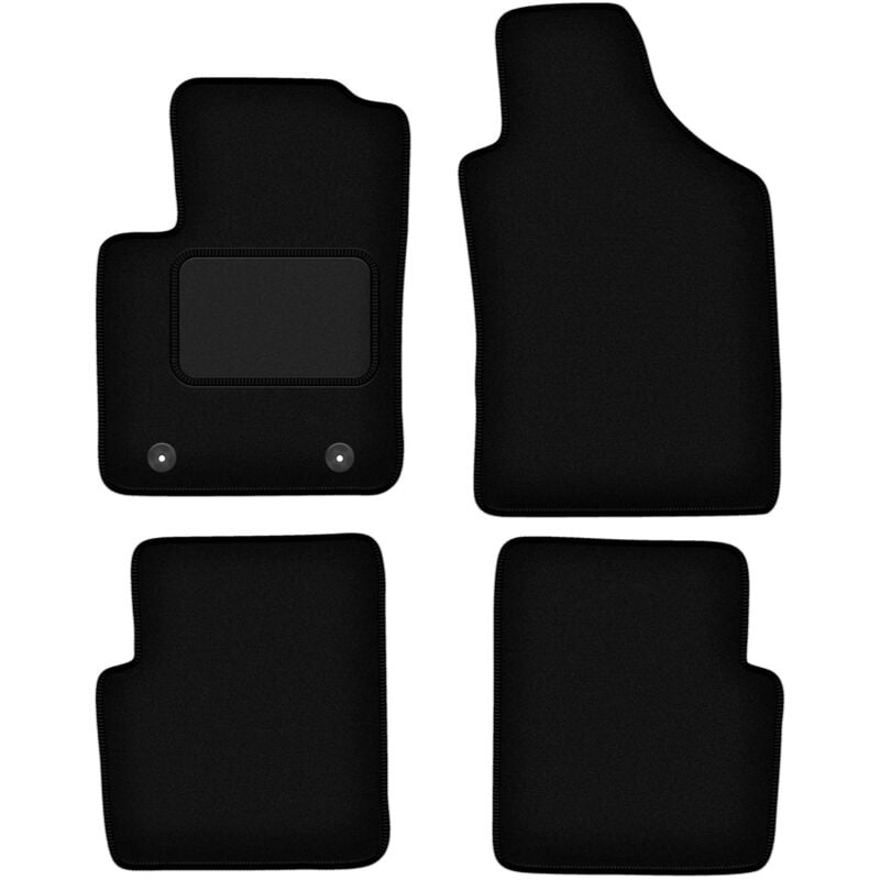 foto del prodotto tappetini in velluto nero per ford ka mk2 hatchback 2008 2012 