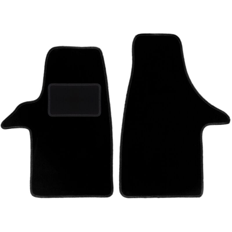 foto del prodotto tappetini in velluto nero per furgone per consegne volkswagen transporter t5 2003 2015 