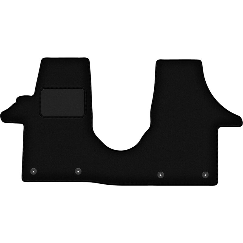 foto del prodotto tappetini in velluto nero per furgone per consegne volkswagen transporter t5 2003 2015 