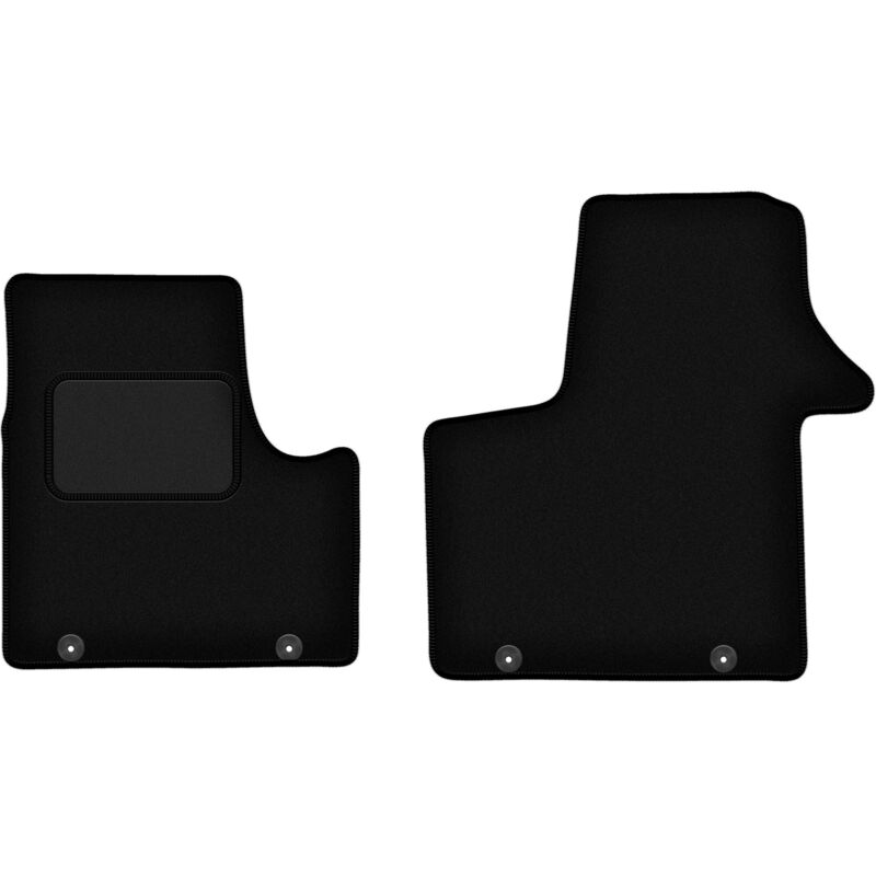 foto del prodotto tappetini in velluto nero per furgone renault trafic iii 2014 