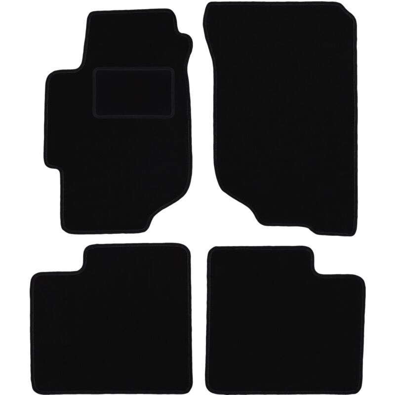 foto del prodotto tappetini in velluto nero per honda accord vi station wagon, berlina, type r 1997 2002 