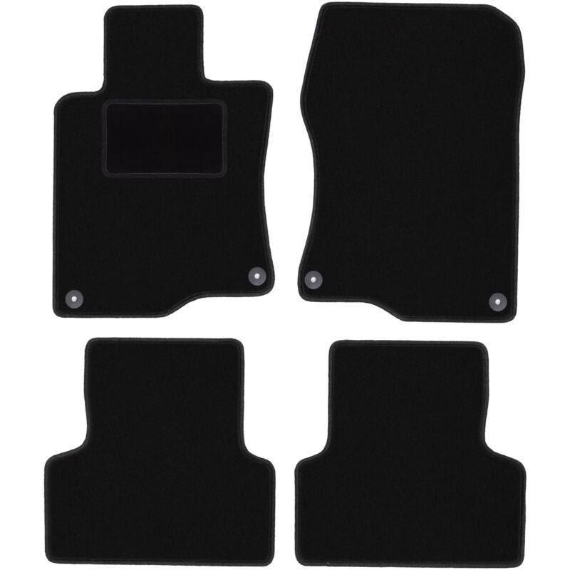 foto del prodotto tappetini in velluto nero per honda accord viii berlina, station wagon, tourer 2008 2015 