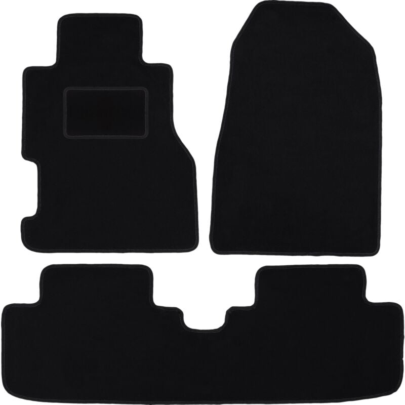 foto del prodotto tappetini in velluto nero per honda civic vii 3 porte hatchback, coup 2001 2005 