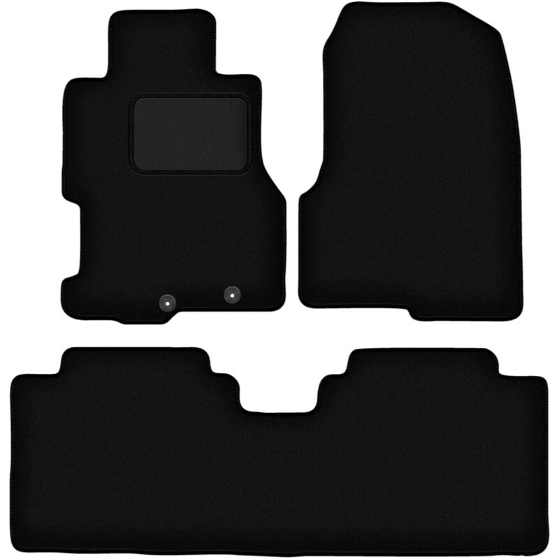 foto del prodotto tappetini in velluto nero per honda civic vii 5 porte 2001 1007 