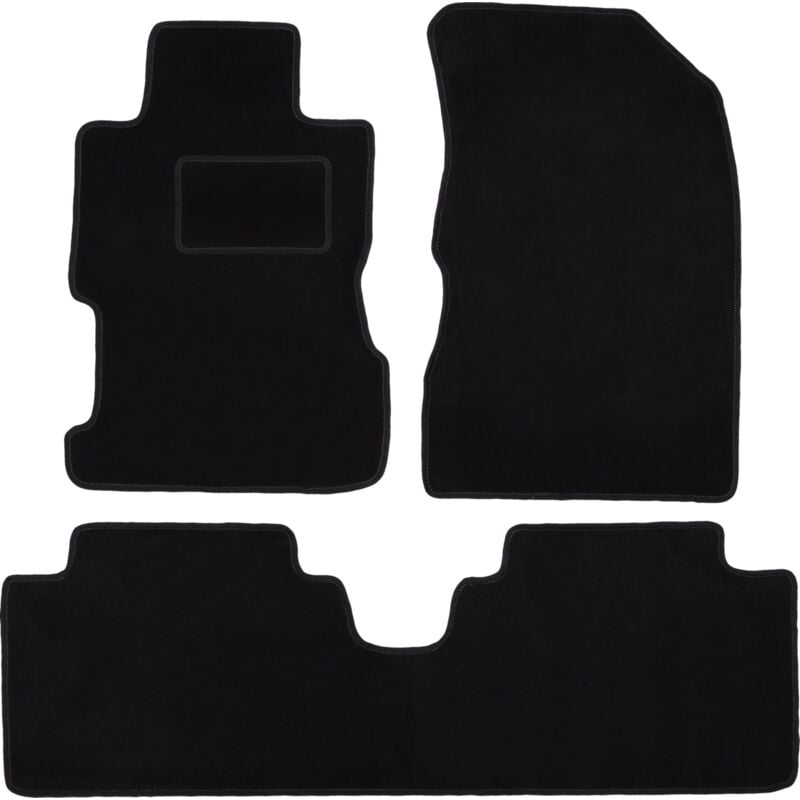 foto del prodotto tappetini in velluto nero per honda civic vii berlina 2001 2005 