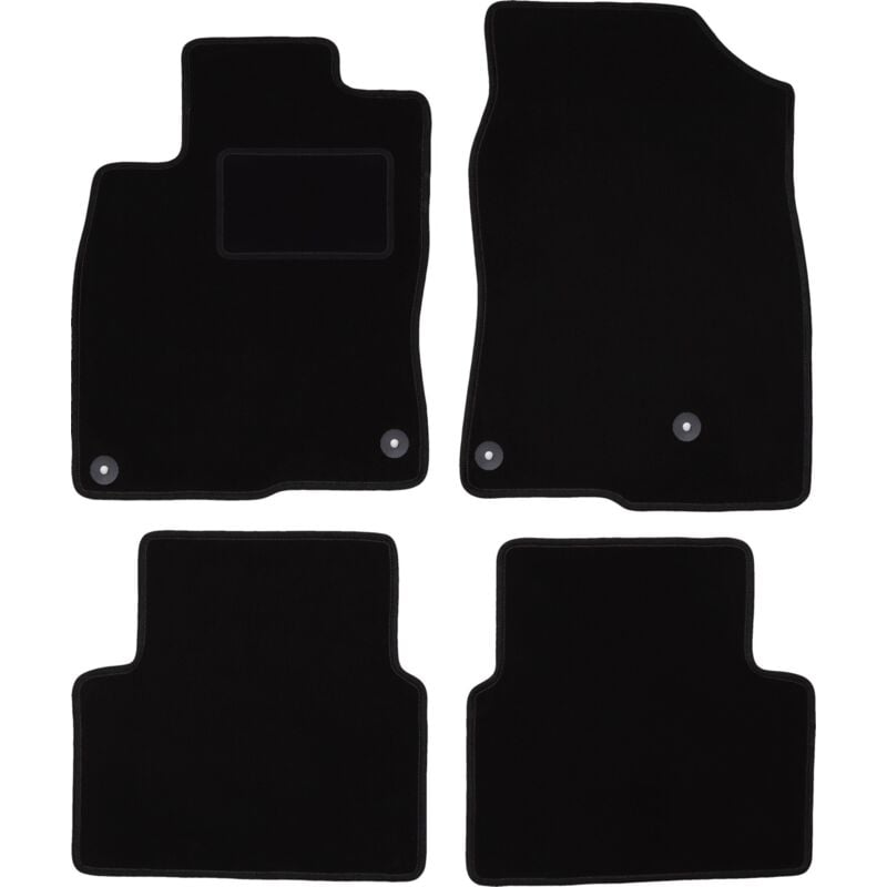foto del prodotto tappetini in velluto nero per honda civic x hatchback 2017 