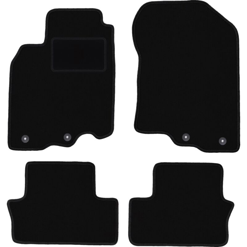foto del prodotto tappetini in velluto nero per honda insight ii hatchback 2009 2014 