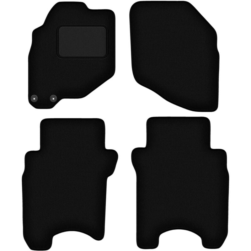 foto del prodotto tappetini in velluto nero per honda jazz ii hatchback 2002 2007 