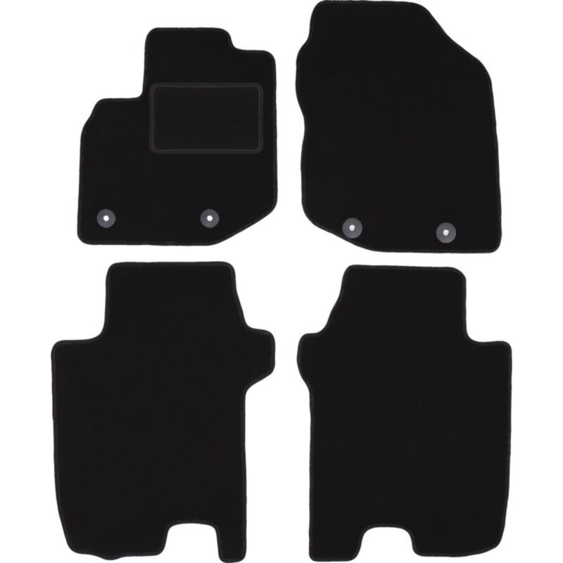 foto del prodotto tappetini in velluto nero per honda jazz iii hatchback 2008 2011 