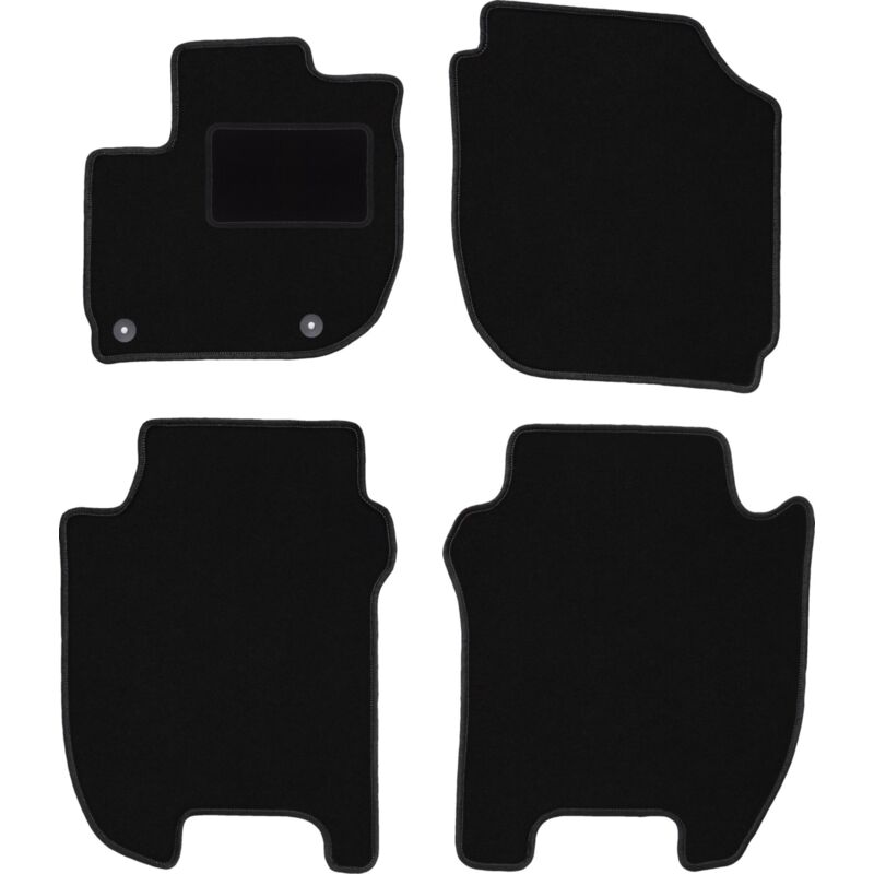 foto del prodotto tappetini in velluto nero per honda jazz iv hatchback 2015 