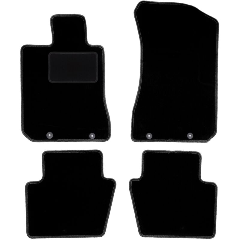 foto del prodotto tappetini in velluto nero per honda legend iv berlina 2004 2012 