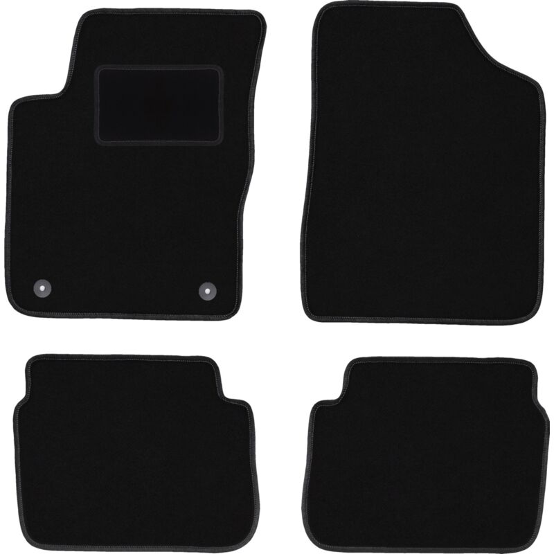 foto del prodotto tappetini in velluto nero per hyundai i10 hatchback 2007 2013 