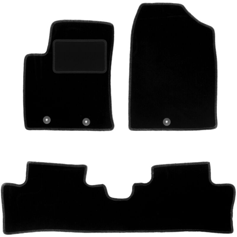 foto del prodotto tappetini in velluto nero per hyundai i10 ii hatchback 2013 