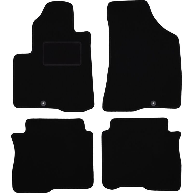 foto del prodotto tappetini in velluto nero per hyundai santafe ii suv 2006 2012 