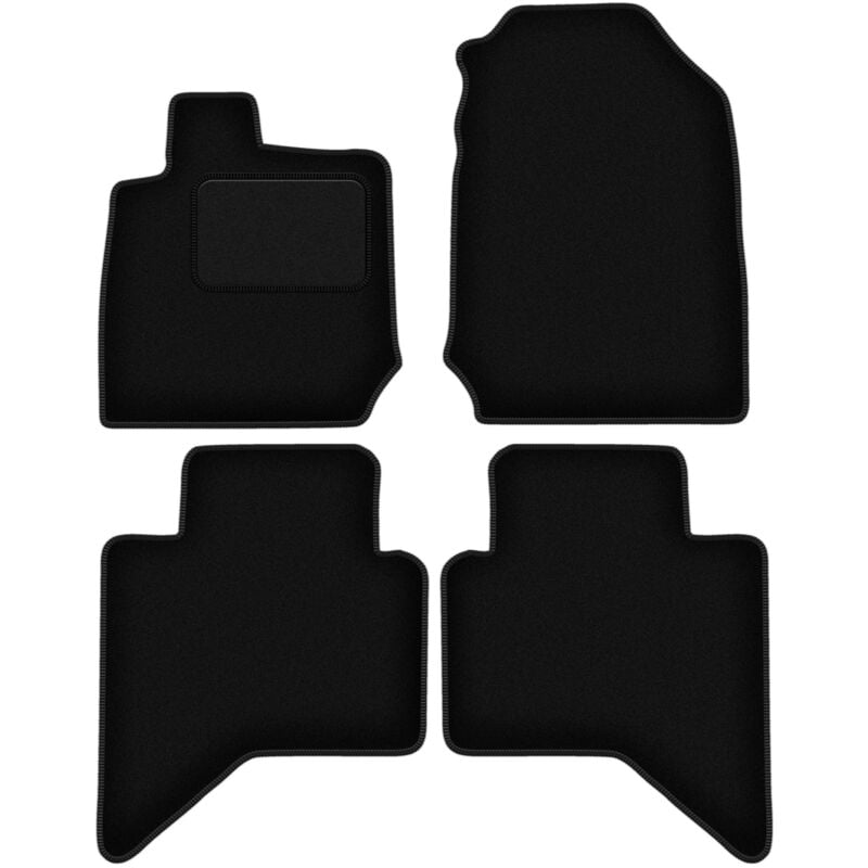 foto del prodotto tappetini in velluto nero per isuzu d max iii pick up 2019 