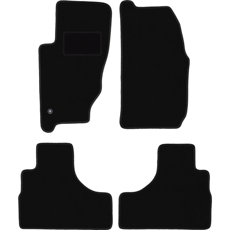 foto del prodotto tappetini in velluto nero per jeep cherokee liberty kj off road 2002 2007 