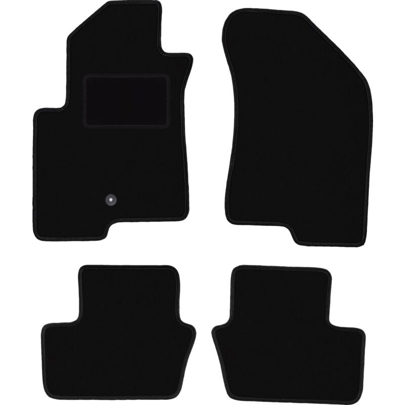 foto del prodotto tappetini in velluto nero per jeep compass mk49 suv 2007 2017 