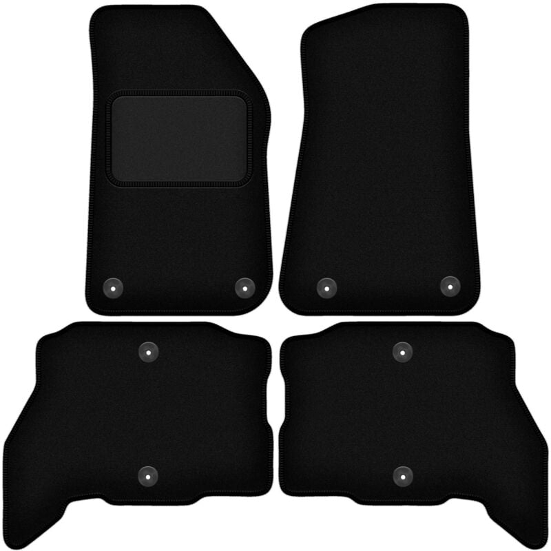 foto del prodotto tappetini in velluto nero per jeep wrangler jl 4xe 5 porte 2021 2023 