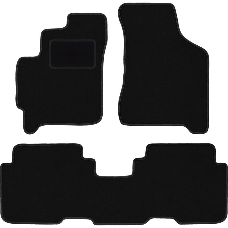 foto del prodotto tappetini in velluto nero per kia carens i minivan 1999 2006 