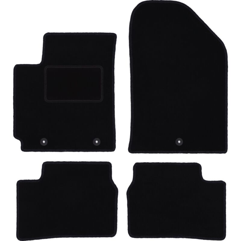 foto del prodotto tappetini in velluto nero per kia picanto ii je hatchback 2011 2017 