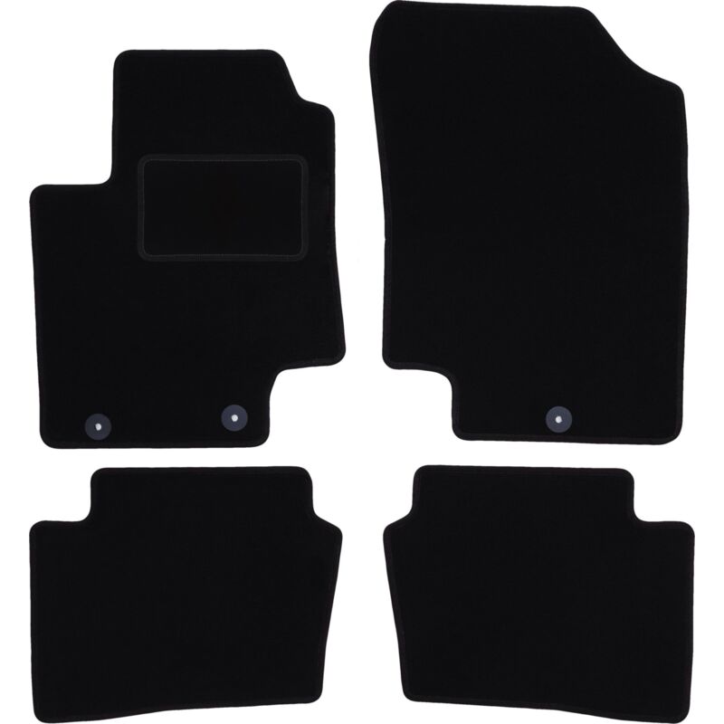 foto del prodotto tappetini in velluto nero per kia rio ii de hatchback 2005 2011 