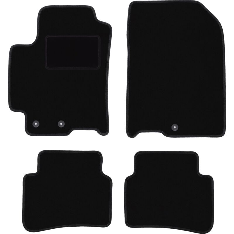 foto del prodotto tappetini in velluto nero per kia rio iv hatchback 2017 