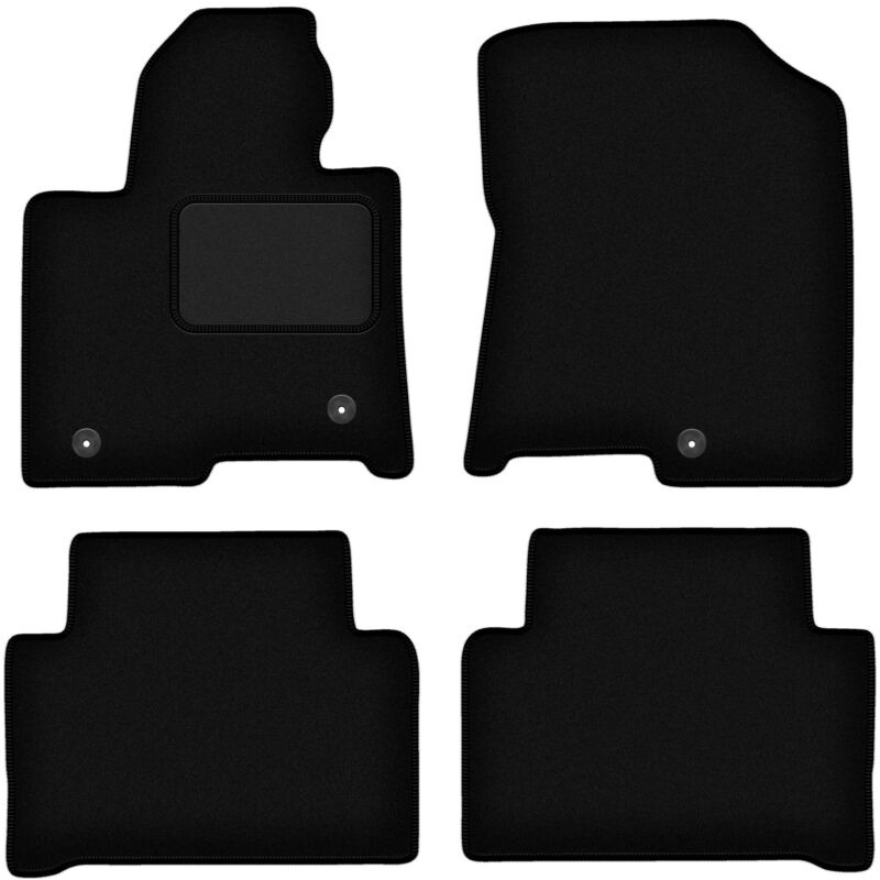foto del prodotto tappetini in velluto nero per kia sorento iv xl hybrid suv 2020 