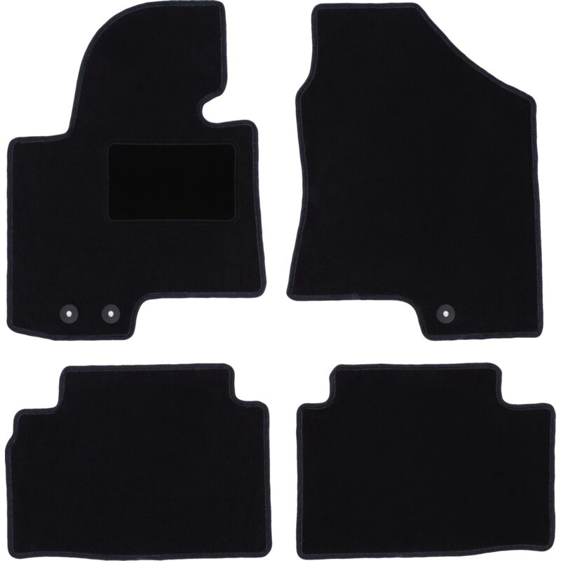 foto del prodotto tappetini in velluto nero per kia sportage iii suv 2010 2015 