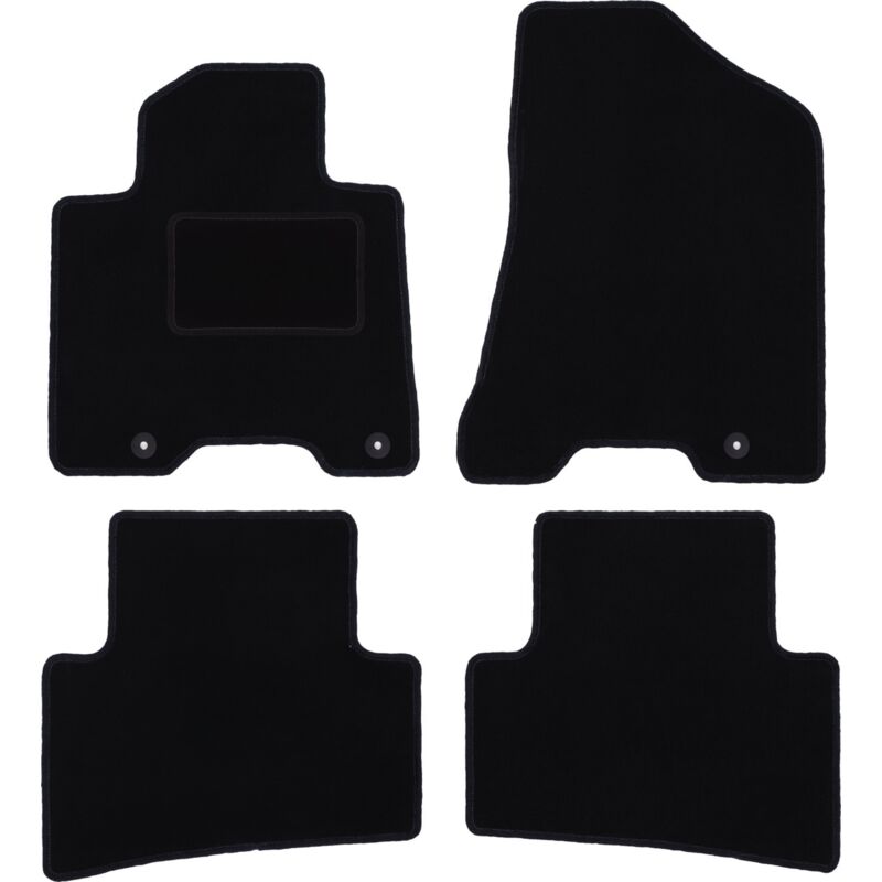 foto del prodotto tappetini in velluto nero per kia sportage iv suv 2015 