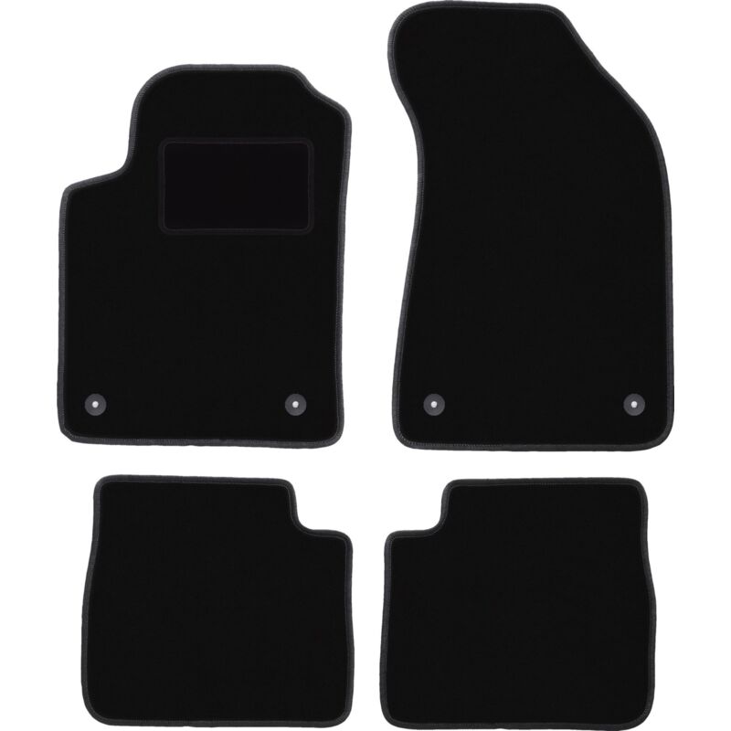 foto del prodotto tappetini in velluto nero per lancia delta iii hatchback 2008 2014 