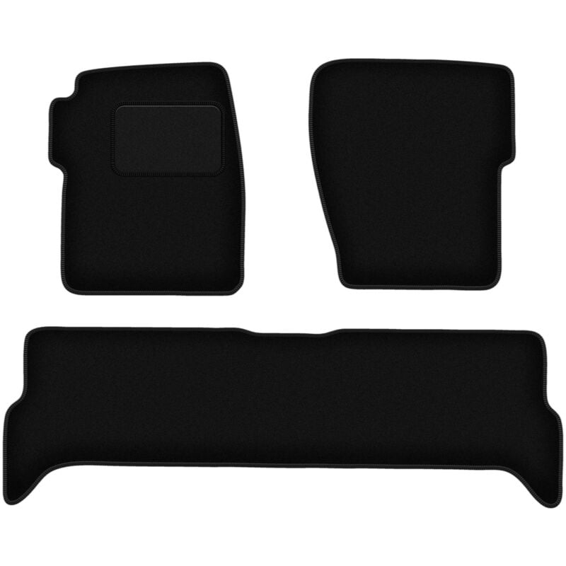 foto del prodotto tappetini in velluto nero per land rover discovery ii off road 1998 2004 