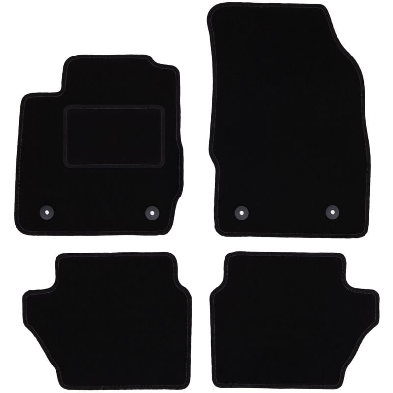 foto del prodotto tappetini in velluto nero per mazda 2 ii hatchback 2007 2015 