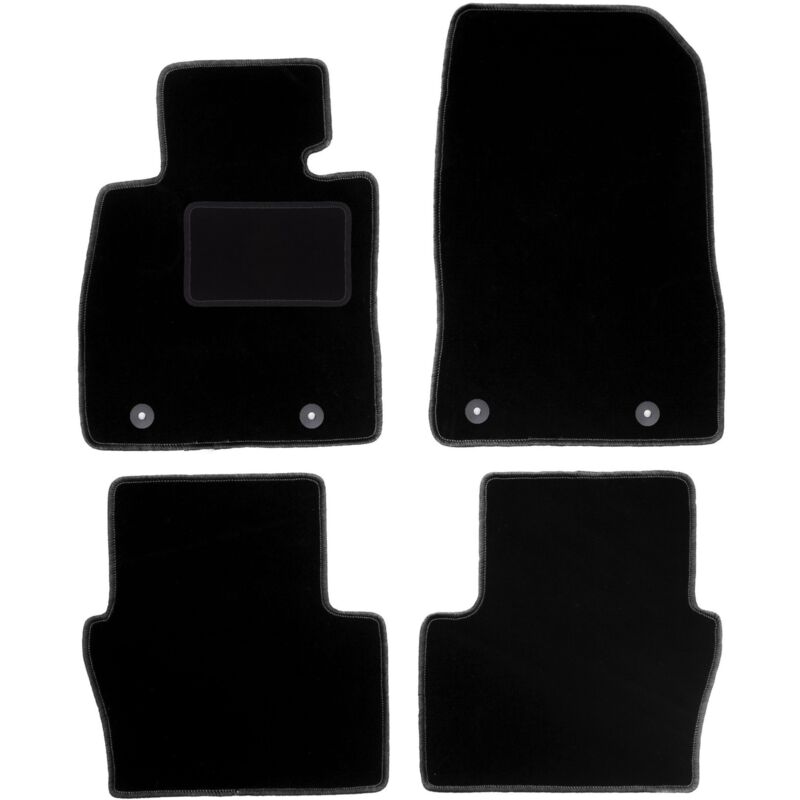 foto del prodotto tappetini in velluto nero per mazda 2 iv hatchback 2014 