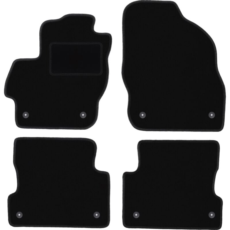 foto del prodotto tappetini in velluto nero per mazda 3 ii bl hatchback, berlina 2008 2013 