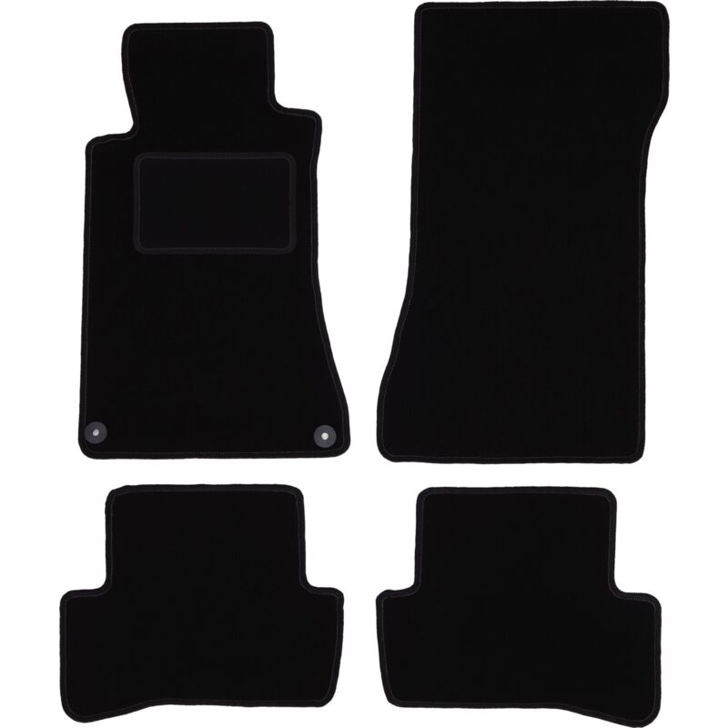 foto del prodotto tappetini in velluto nero per mercedes c w203 coup 2000 2008 