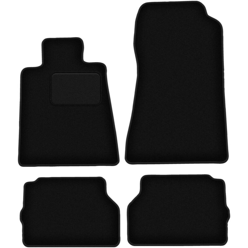 foto del prodotto tappetini in velluto nero per mercedes c140 w140 coup 1992 1999 
