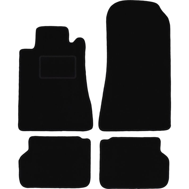 foto del prodotto tappetini in velluto nero per mercedes cl w140 coup 1991 1998 